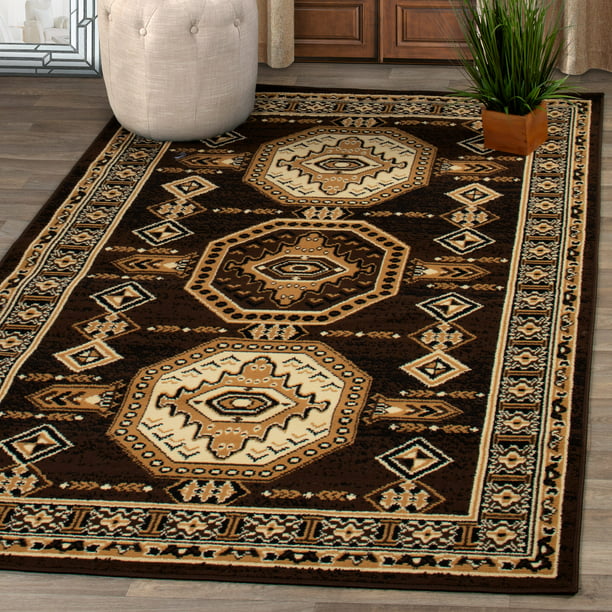 FLORAL SCROLL CARVED SMALL LARGE RUNNER CLEARANCE RETRO FLAIR RUGS BLACK IVORY 